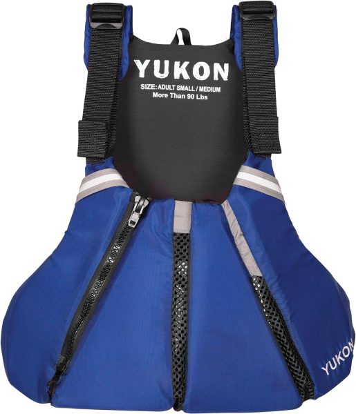 Yukon Charlies Sport Paddle Life Vest, Sapphire Blue, X-Small (13007-07-B-SA)