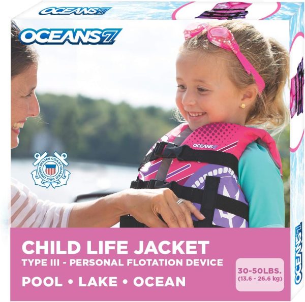Airhead Trend Life Jacket, Coast Guard Approved, Mens, Womens and Youth Sizes