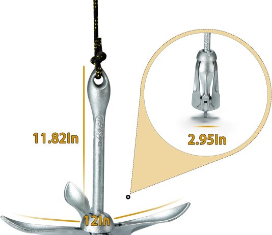 kayak anchor kit jet ski anchorcanoes anchor paddle boards anchor sup anchor extra two rescue whistles silver 2