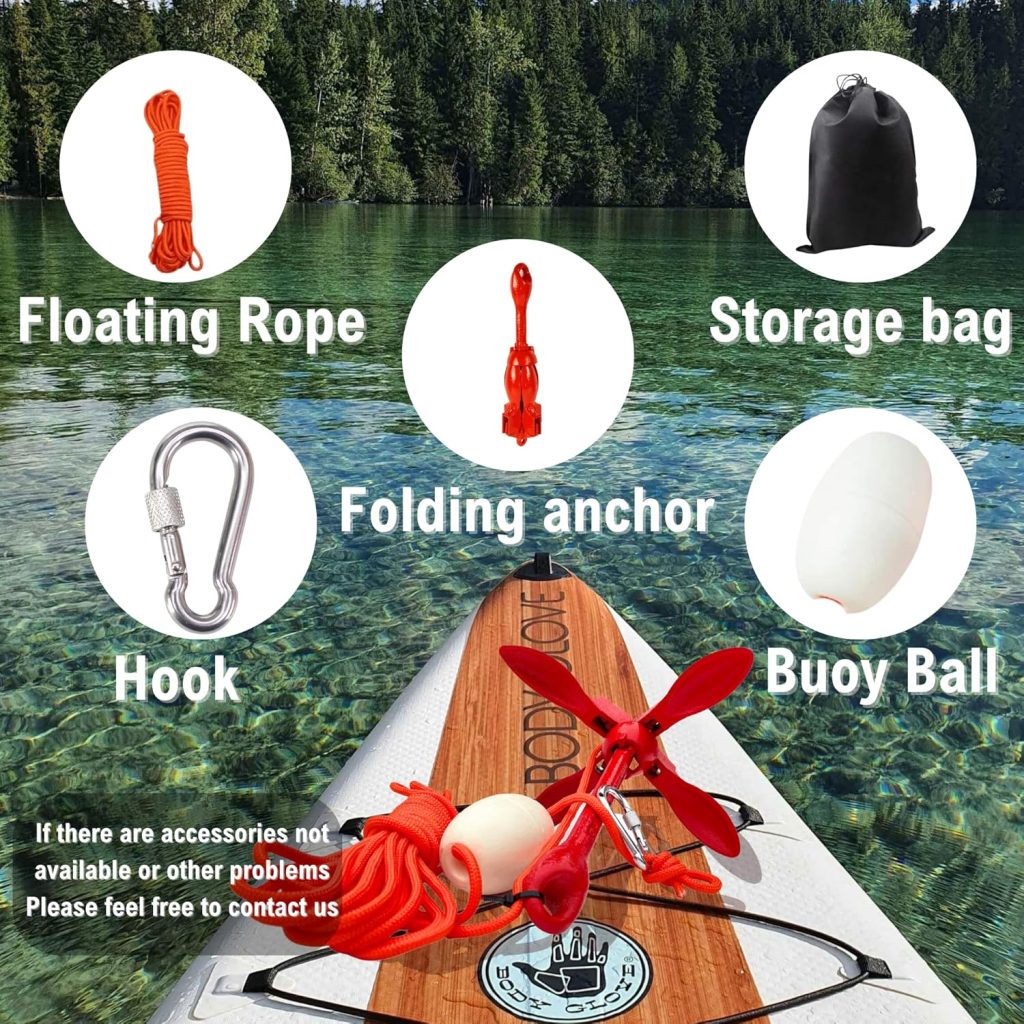 Kayak Anchor Kit 1.5/3.5lb Small Boat Anchor Folding Grapnel Anchor for Kayak, Small Boat Canoe, Paddle Board, Jet Ski with 32.8 ft Anchor Tow Rope Carrying Bag