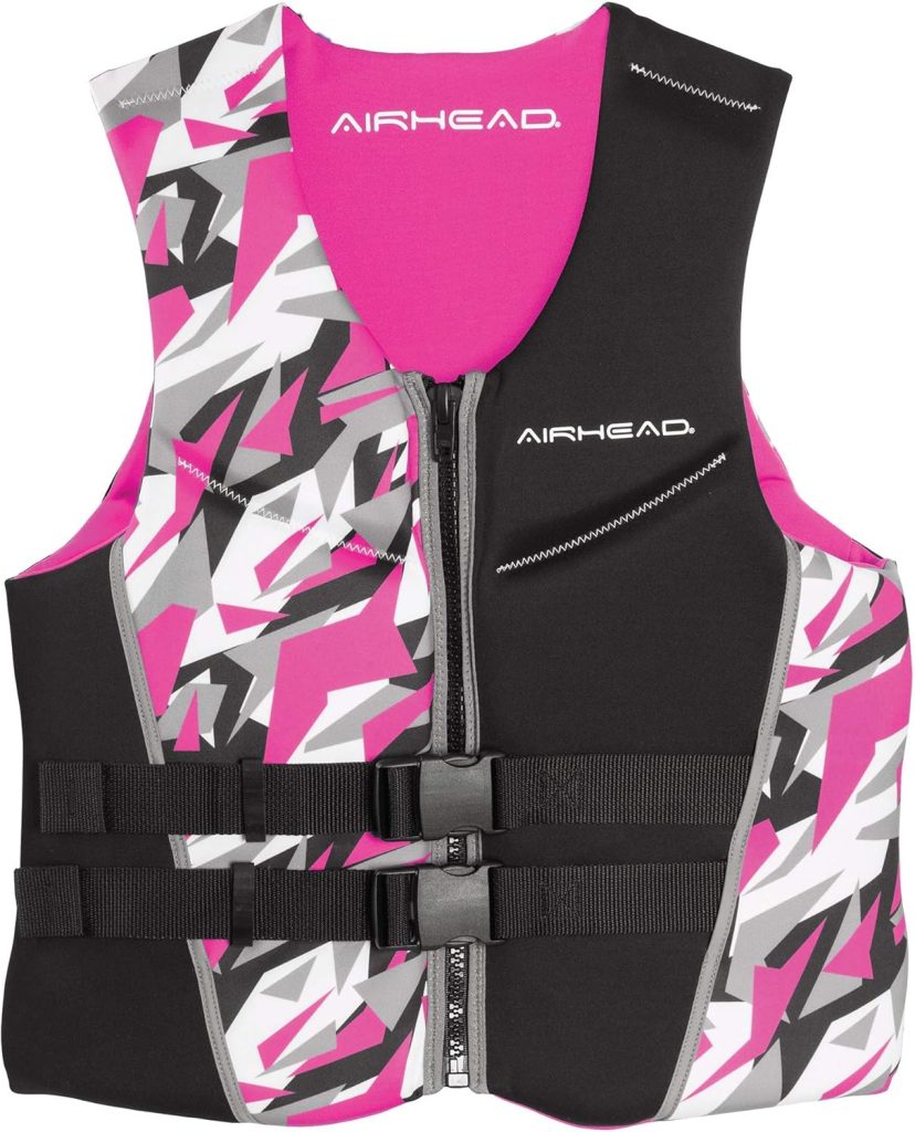 Airhead Womens CAMO COOL Kwik-Dry Neolite Flex Life Jacket, US Coast Guard Approved
