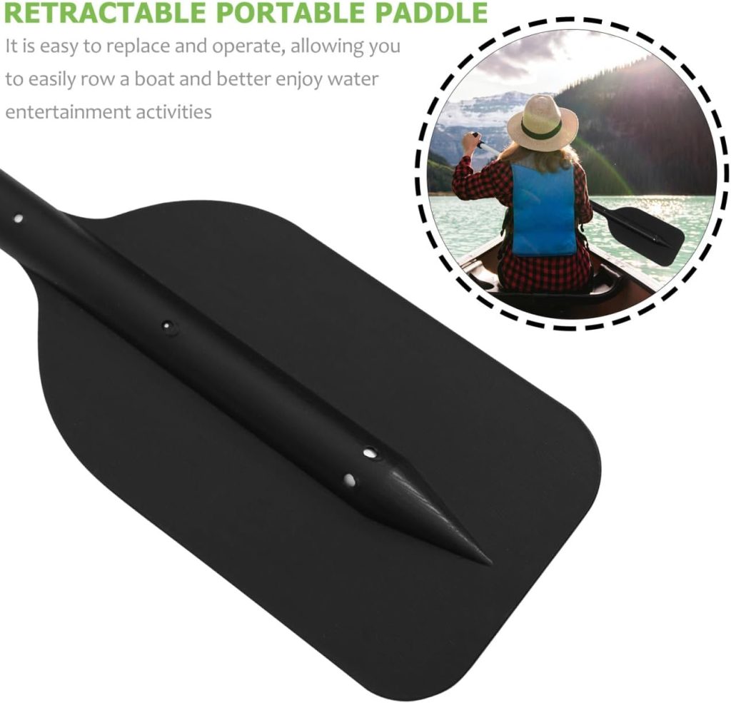 BESPORTBLE 2Pcs Adjustable Aluminum Alloy Kayak Paddle, Retractable Boat Oars for Kayaking, Canoe, Paddleboat, and Water Sports Accessories