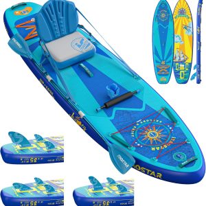 iTAOSTAR Journey 11'6" / 11'×34" / 11'×35" Extra Wide Paddle Board, One-Stop Premium SUP Board Accessories, Tailored Fins, Stable Inflatable Stand Up Paddle Boards for Youth/Adults of All Skill Levels