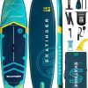 Skatinger 11'6×35" Super Wide Inflatable Paddle Board, Ultra Stable Stand Up Paddleboards for 450lb/3 People/Family/Big Size w/Shoulder Strap, 100L Backpack, All-Round Sup Board, US Fin - Image 2