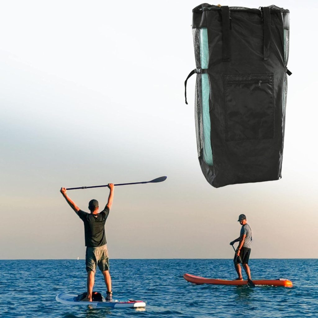 90L Mesh Carry Shoulder Bag Backpack for Inflatable Stand up Paddle Board - Portable, Lightweight  Quick Dry