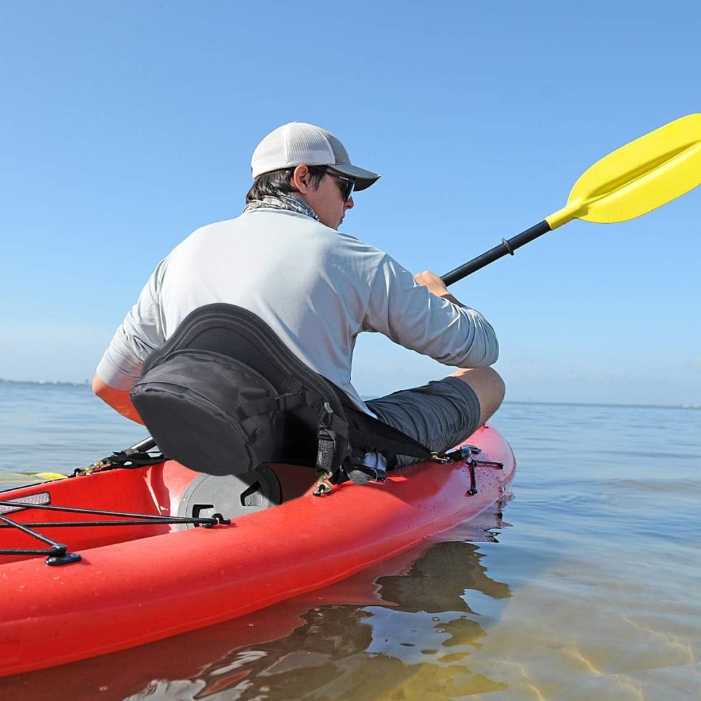 Kayak Seat Cushion Pad, Fishing Boat Seat with Storage Bag, Universal Adjustable Kayaks Seat, Detachable Paddle Board Sit for Kayaking, Sup and Canoe(Black) Kayak Seat Cushion Pad, Fishing Boat Seat with Storage Bag, Universal Adjustable Kayaks Seat, Detachable Paddle Board Sit for Kayaking, Sup and Canoe(Black)