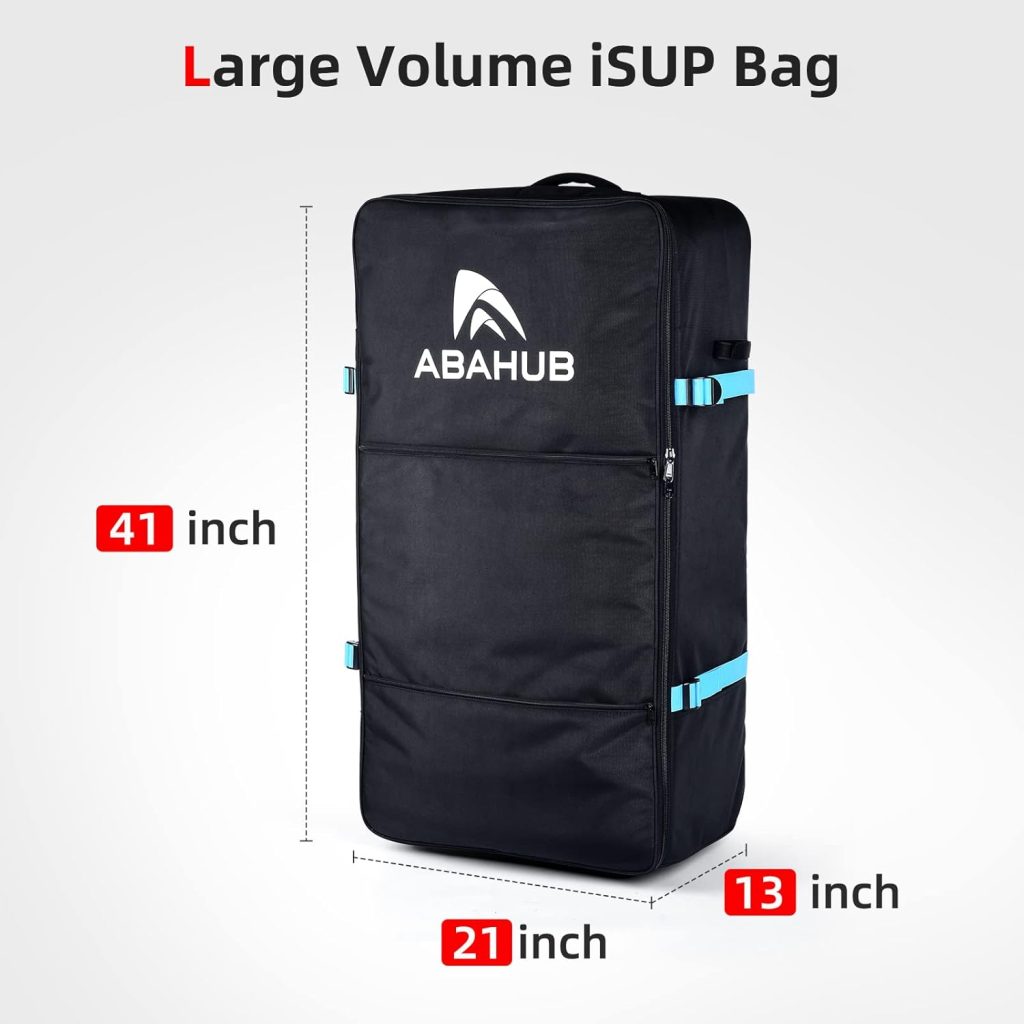 Abahub Premium iSUP Bag, Travel Carrying Backpack for Inflatable Stand Up Paddleboards, Paddle Board Accessories, Fits up to 12 ISUP