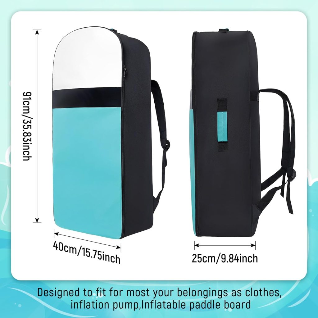 Inflatable Paddleboard Travel Backpack Bag, Premium Paddle board Carrying Bag Travel Storage Bag for Surfboard Paddle Board Accessories