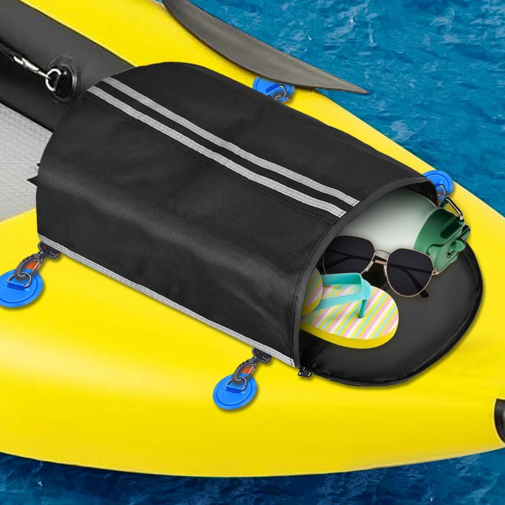 Waterproof Deck Bag for Paddle Boards  Kayaks - Paddleboard Storage Dry Bag with Turning Hook | Oxford Material  Insulated Cooler Compartment for SUP, Surfboard, and Boating Accessories