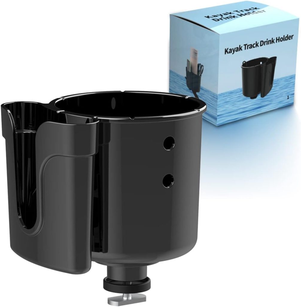 Multifunctional Kayak Cup and Phone Holder, Fishing Tool and Lures Storage, Bottle and Drink Holder, Kayak Fishing Accessories, Track Mount Install