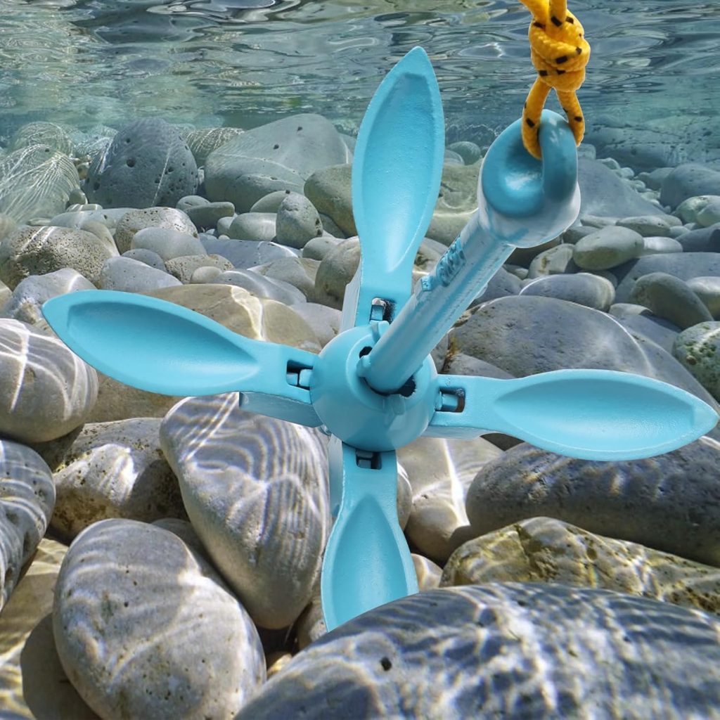 Kayak Anchor Boat Anchor for Kayaks, Canoes, SUP Paddle Boards Jet Skis, Folding Anchor with 40ft Anchor Tow Rope and Carrying Bag Kayak Anchor Boat Anchor for Kayaks, Canoes, SUP Paddle Boards Jet Skis, Folding Anchor with 40ft Anchor Tow Rope and Carrying Bag