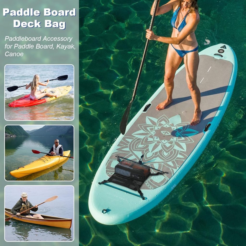 Cosmos Paddleboard Deck Bag 4-Hook SUP Board Storage Mesh Bag 2-Layer Mesh Zipper Carry Bag with Top Pocket for Kayak Surfboard Stand UP Paddleboard Accessories Cosmos Paddleboard Deck Bag 4-Hook SUP Board Storage Mesh Bag 2-Layer Mesh Zipper Carry Bag with Top Pocket for Kayak Surfboard Stand UP Paddleboard Accessories