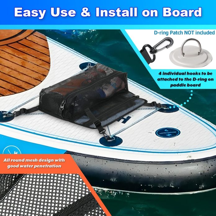 cosmos-paddleboard-deck-bag-4-hook-sup-board-storage-mesh-bag-2-layer-mesh-zipper-carry-bag-with-top-pocket-for-kayak-su-4
