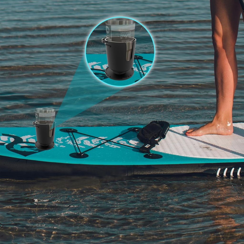 EUPHENG Multi-Functional SUP Paddle Board Cup Holder Non-Slip Design Lure Holding Tool Storage 2 Sizes Drink Holder for Inflatable Paddle Board Accessories EUPHENG Multi-Functional SUP Paddle Board Cup Holder Non-Slip Design Lure Holding Tool Storage 2 Sizes Drink Holder for Inflatable Paddle Board Accessories