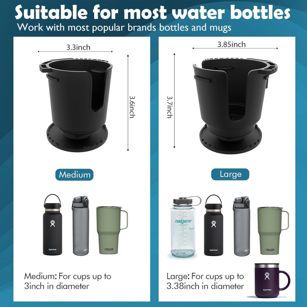 EUPHENG Multi-Functional SUP Paddle Board Cup Holder Non-Slip Design Lure Holding Tool Storage 2 Sizes Drink Holder for Inflatable Paddle Board Accessories EUPHENG Multi-Functional SUP Paddle Board Cup Holder Non-Slip Design Lure Holding Tool Storage 2 Sizes Drink Holder for Inflatable Paddle Board Accessories