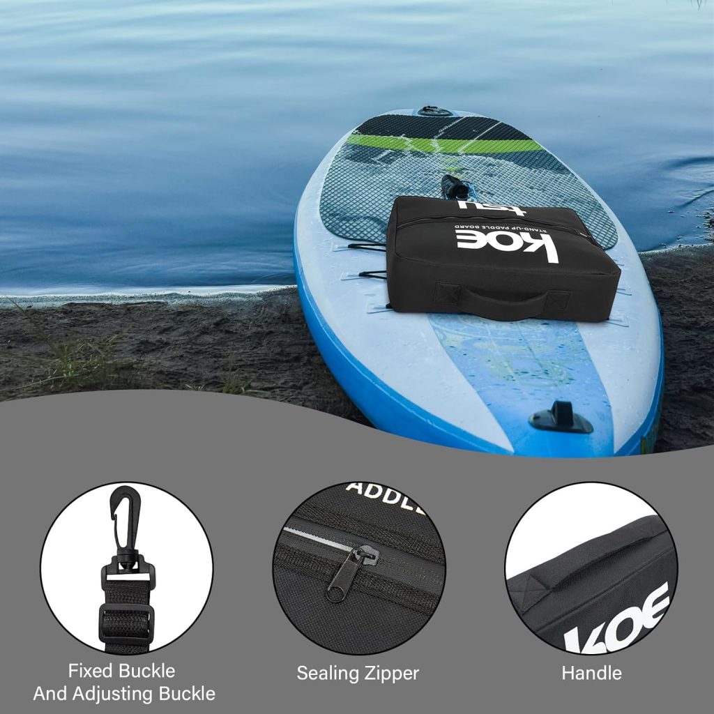 KOETSU Oxford SUP Cooler Bag - Insulated Paddle Board Storage Bag for Drinks/Snacks/Gear, Compact Lightweight, Leak-Proof Zipper, 360° Adjustable Straps for Paddleboarding/Kayaking/Beach KOETSU Oxford SUP Cooler Bag - Insulated Paddle Board Storage Bag for Drinks/Snacks/Gear, Compact Lightweight, Leak-Proof Zipper, 360° Adjustable Straps for Paddleboarding/Kayaking/Beach