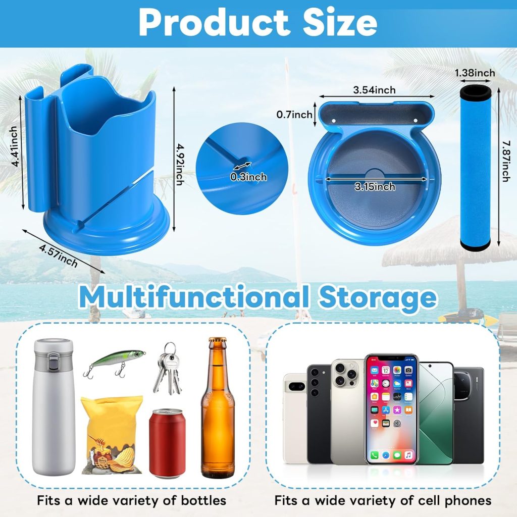 Paddle Board and Kayak Cup Holder, Paddle Grips, Paddle Board and Kayak Accessories Kit (Blue) Paddle Board and Kayak Cup Holder, Paddle Grips, Paddle Board and Kayak Accessories Kit (Blue)