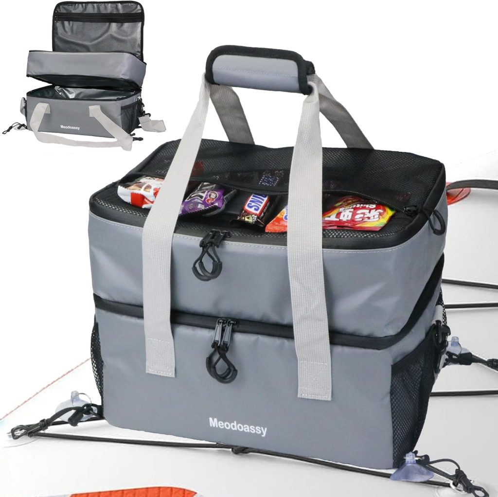 Paddle Board Cooler Waterproof,26L SUP Paddleboard Cooler Deck Bag fits 42 Cans,2 Compartments Paddle Board Accessories for Kayaking,Beach, Camping(Blue) Paddle Board Cooler Waterproof,26L SUP Paddleboard Cooler Deck Bag fits 42 Cans,2 Compartments Paddle Board Accessories for Kayaking,Beach, Camping(Blue)