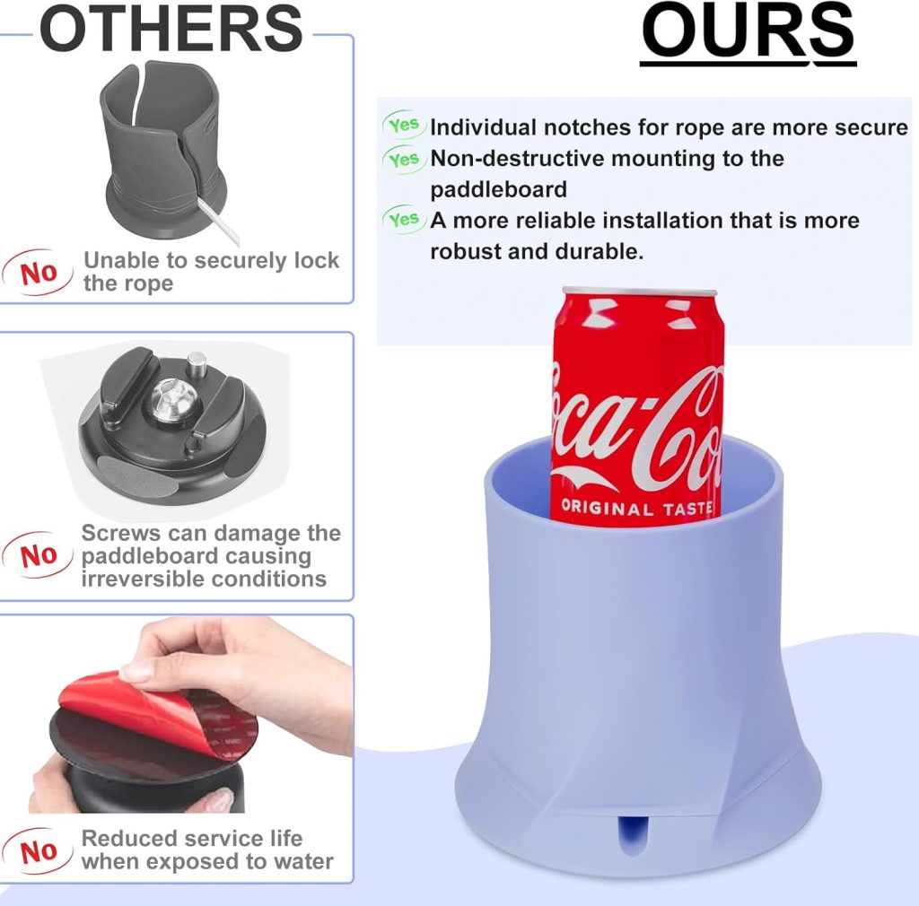 Paddle Board Cup Holder, Stand Up Paddle Board Accessory, Drink Holder Suitable for Types of Cup/Bottle/Drink (Blue) Paddle Board Cup Holder, Stand Up Paddle Board Accessory, Drink Holder Suitable for Types of Cup/Bottle/Drink (Blue)