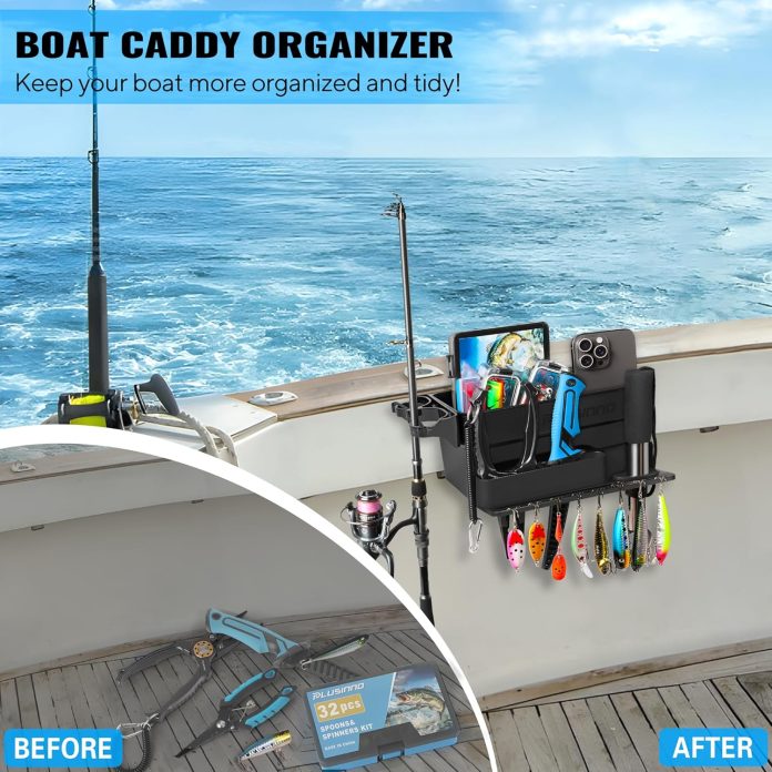 plusinno-boat-cup-holder-boat-caddy-organizer-with-fishing-rod-holder-multifunctional-boat-storage-organizer-for-fishing-3