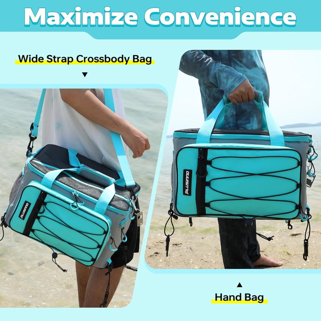 PLUSINNO Paddle Board Cooler, Waterproof SUP Cooler Durable PVC Material, Paddle Board Bag with TPU Zipper, 12-Pocket Fits 42 Cans, Paddle Board Accessories for Beach, Camping, Kayaking PLUSINNO Paddle Board Cooler, Waterproof SUP Cooler Durable PVC Material, Paddle Board Bag with TPU Zipper, 12-Pocket Fits 42 Cans, Paddle Board Accessories for Beach, Camping, Kayaking