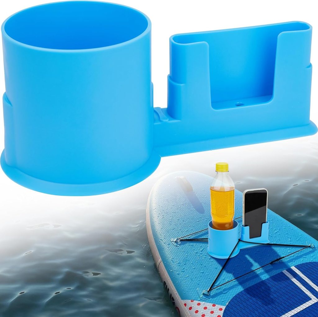 2 in 1 Paddle Board Cup Holder, Kayak Cup Holder, Drink Phone Holder, Paddleboard and Kayak Accessories for SUP, Kayaking, Fishing, Yoga, or Surfing Adventures 2 in 1 Paddle Board Cup Holder, Kayak Cup Holder, Drink Phone Holder, Paddleboard and Kayak Accessories for SUP, Kayaking, Fishing, Yoga, or Surfing Adventures