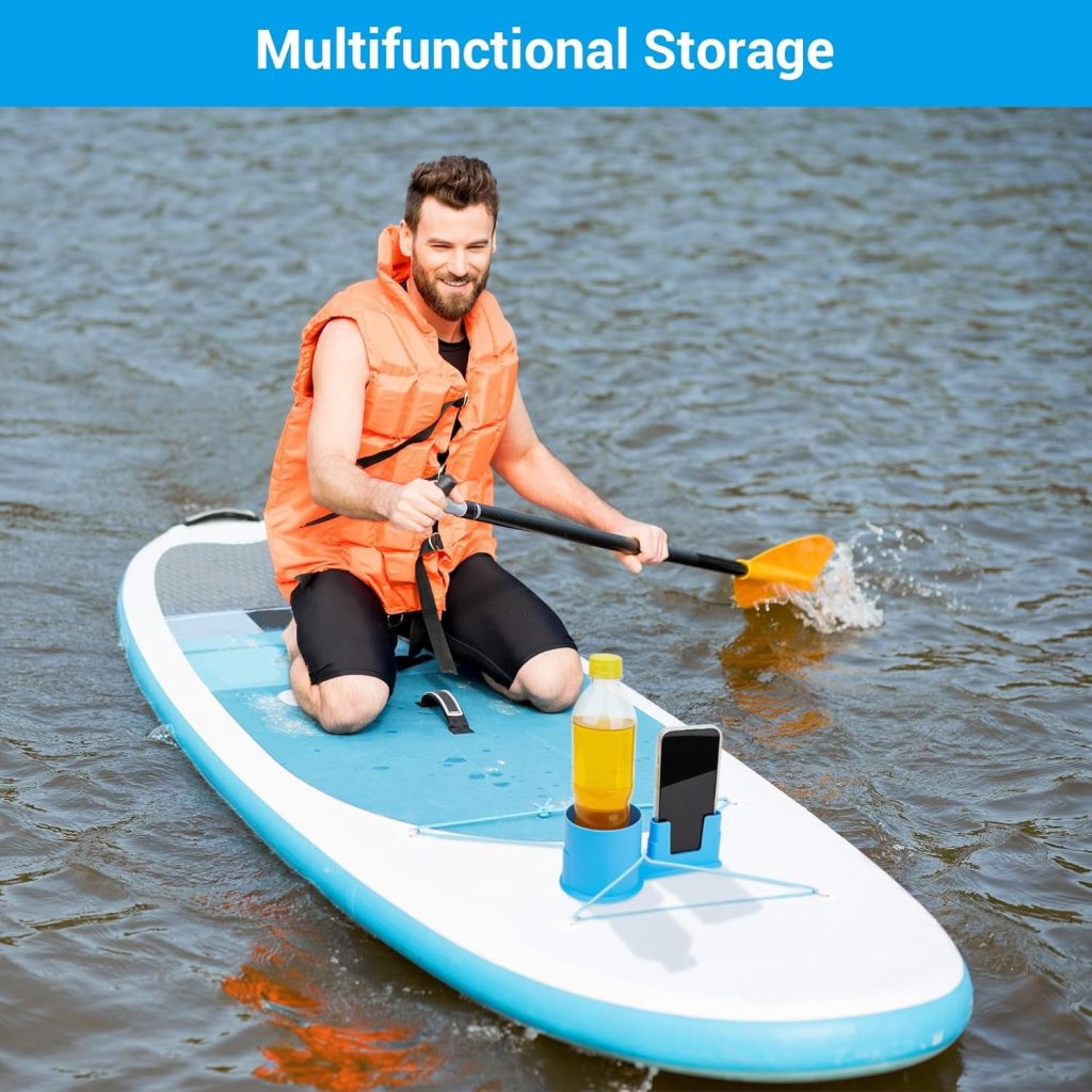 2 in 1 Paddle Board Cup Holder, Kayak Cup Holder, Drink Phone Holder, Paddleboard and Kayak Accessories for SUP, Kayaking, Fishing, Yoga, or Surfing Adventures 2 in 1 Paddle Board Cup Holder, Kayak Cup Holder, Drink Phone Holder, Paddleboard and Kayak Accessories for SUP, Kayaking, Fishing, Yoga, or Surfing Adventures