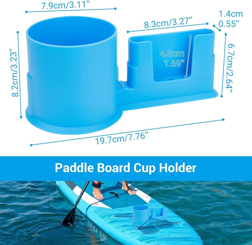 2 in 1 Paddle Board Cup Holder, Kayak Cup Holder, Drink Phone Holder, Paddleboard and Kayak Accessories for SUP, Kayaking, Fishing, Yoga, or Surfing Adventures 2 in 1 Paddle Board Cup Holder, Kayak Cup Holder, Drink Phone Holder, Paddleboard and Kayak Accessories for SUP, Kayaking, Fishing, Yoga, or Surfing Adventures