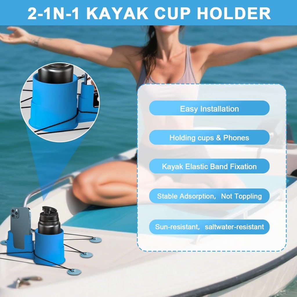 Cup Paddle Board,Kayak Cup Holder Drink Cup for Paddleboard Accessories Surfboards, Canoes and Kayak Accessories for Types of Cup Bottle Drink (Blue) Cup Paddle Board,Kayak Cup Holder Drink Cup for Paddleboard Accessories Surfboards, Canoes and Kayak Accessories for Types of Cup Bottle Drink (Blue)