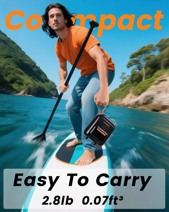 electric-paddle-board-pump-20-psi-portable-high-pressure-sup-air-pump-for-inflatables-with-12v-dc-car-connector-dual-sta-3