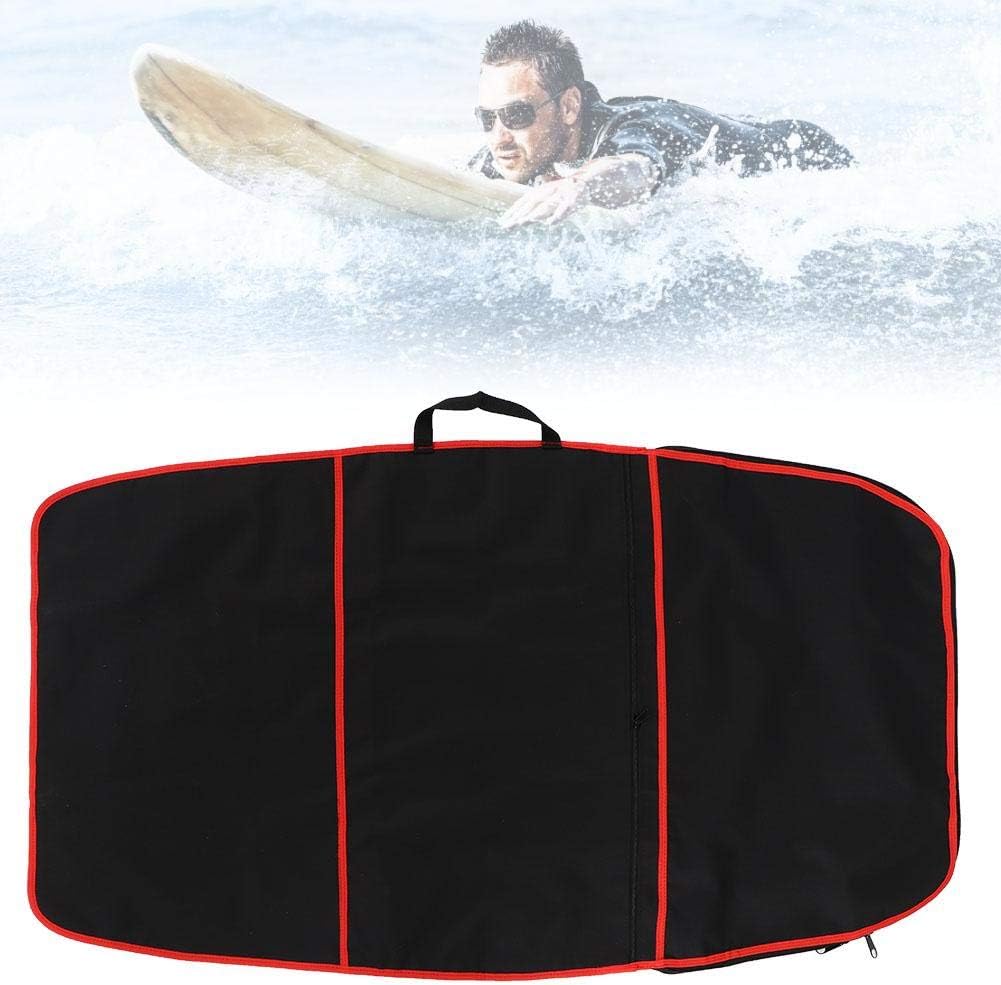 Jadeshay Surfboard Bag, 48x28 Inch Durable Polyester Bodyboard Carry Bag with Side Handle, Double Zipper External Pocket, Suitable for Surfboard, Boogie Board, Red Stripe Jadeshay Surfboard Bag, 48x28 Inch Durable Polyester Bodyboard Carry Bag with Side Handle, Double Zipper External Pocket, Suitable for Surfboard, Boogie Board, Red Stripe