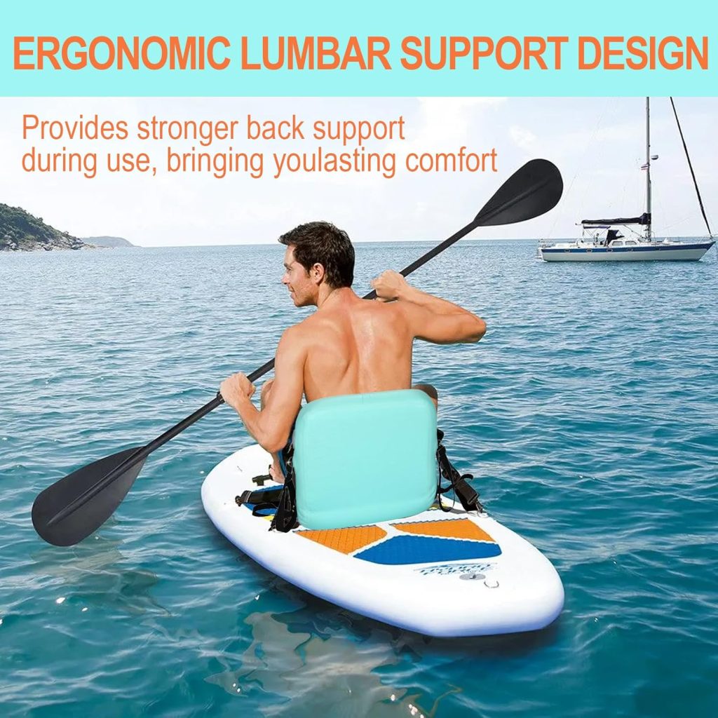 JAYEGT Inflatable Kayak Seat with Back Support,Paddle Board Accessories ,Foldable SUP Seat,Ergonomic Anti-Slip Design, high Load Capacity,Versatile Use for Kayak, Boat,SUP,Canoe,Fishing Boat-Green JAYEGT Inflatable Kayak Seat with Back Support,Paddle Board Accessories ,Foldable SUP Seat,Ergonomic Anti-Slip Design, high Load Capacity,Versatile Use for Kayak, Boat,SUP,Canoe,Fishing Boat-Green