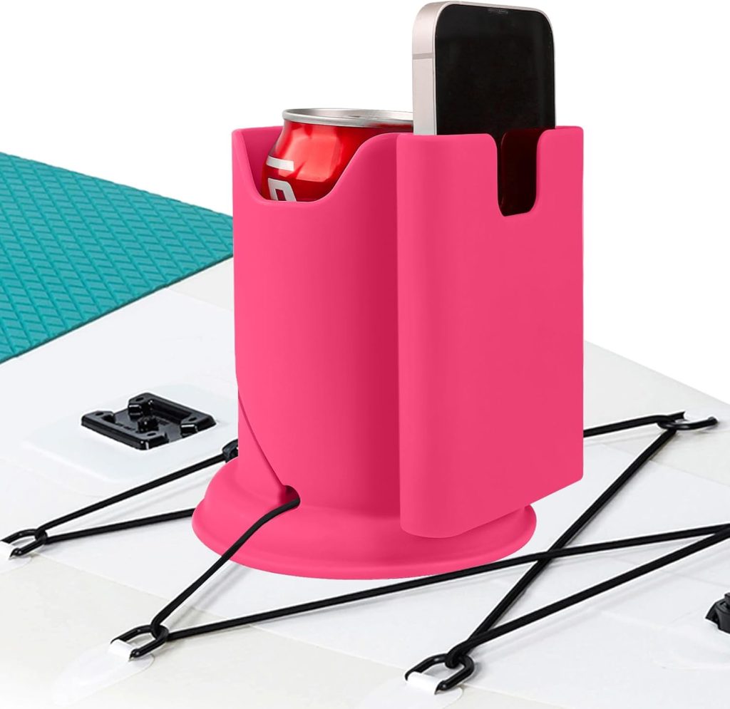 Paddleboard Cup Holder, Paddle Board and Kayak Drink Holder, 2-in-1 Drink Phone Holder, Paddleboard Accessory for Surfboards, Canoes, SUPs, Kayaks, Boats (Blue) Paddleboard Cup Holder, Paddle Board and Kayak Drink Holder, 2-in-1 Drink Phone Holder, Paddleboard Accessory for Surfboards, Canoes, SUPs, Kayaks, Boats (Blue)