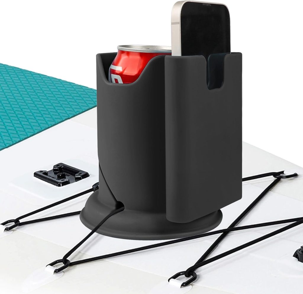 Paddleboard Cup Holder, Paddle Board and Kayak Drink Holder, 2-in-1 Drink Phone Holder, Paddleboard Accessory for Surfboards, Canoes, SUPs, Kayaks, Boats (Blue) Paddleboard Cup Holder, Paddle Board and Kayak Drink Holder, 2-in-1 Drink Phone Holder, Paddleboard Accessory for Surfboards, Canoes, SUPs, Kayaks, Boats (Blue)