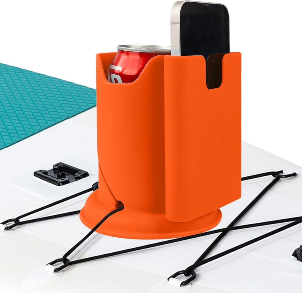 Paddleboard Cup Holder, Paddle Board and Kayak Drink Holder, 2-in-1 Drink Phone Holder, Paddleboard Accessory for Surfboards, Canoes, SUPs, Kayaks, Boats (Blue) Paddleboard Cup Holder, Paddle Board and Kayak Drink Holder, 2-in-1 Drink Phone Holder, Paddleboard Accessory for Surfboards, Canoes, SUPs, Kayaks, Boats (Blue)