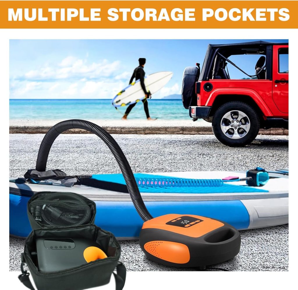 Sup Air Pump Bag Compatible with Most Sup Air Pump, Paddle Board Pump Bag with Detachable Shoulder Strap Sup Air Pump Bag Compatible with Most Sup Air Pump, Paddle Board Pump Bag with Detachable Shoulder Strap