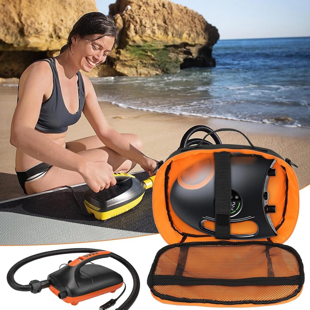 Water Resistant Carrying Bag Compatible with OutdoorMaster SHARK/Dolphin SUP Paddle Board Pump,Portable Case for Electric Paddle Board Pump Accessories,Bag Only Water Resistant Carrying Bag Compatible with OutdoorMaster SHARK/Dolphin SUP Paddle Board Pump,Portable Case for Electric Paddle Board Pump Accessories,Bag Only