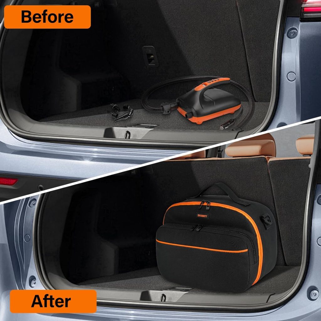 Water Resistant Carrying Bag Compatible with OutdoorMaster SHARK/Dolphin SUP Paddle Board Pump,Portable Case for Electric Paddle Board Pump Accessories,Bag Only Water Resistant Carrying Bag Compatible with OutdoorMaster SHARK/Dolphin SUP Paddle Board Pump,Portable Case for Electric Paddle Board Pump Accessories,Bag Only