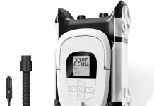 GICLE Paddle Board Pump Electric 12V DC, SUP Air Pump with Dual Stage Fast Inflation & Auto-Off, Electric Air Pump for Inflatable Paddle Board, Boat, Kayak, Air Mattress,Tents