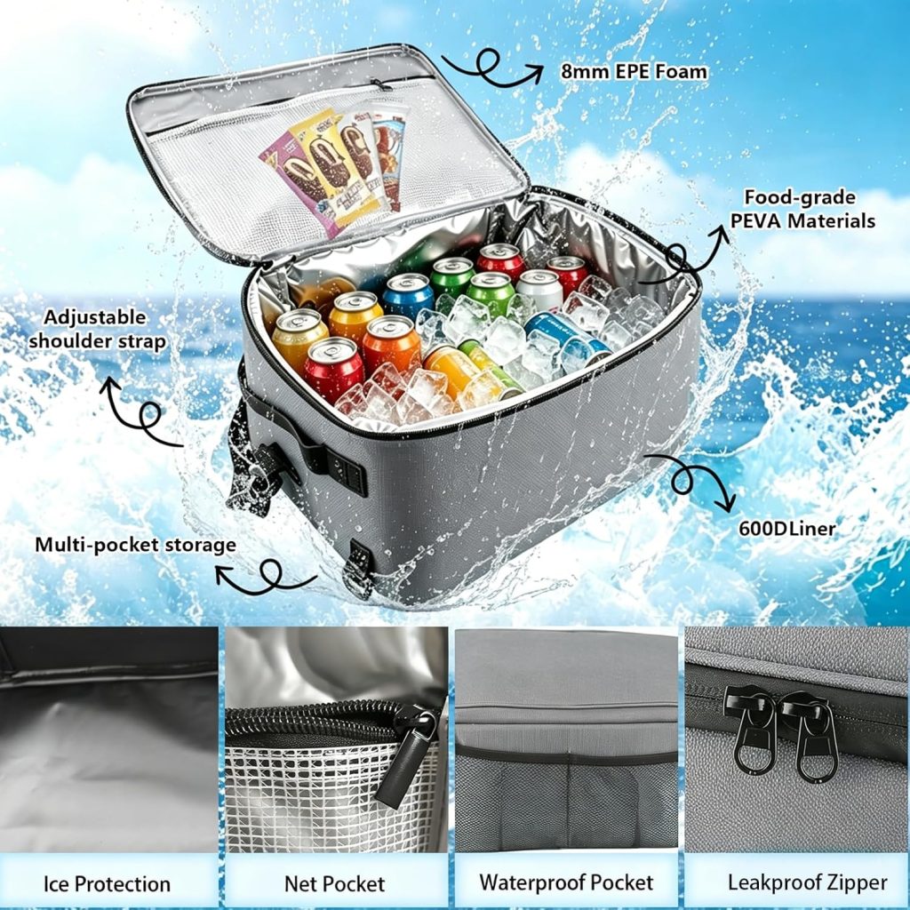 Paddle Board Cooler Bag, Waterproof Surf Sup Deck Cooler Bag, Sup Paddle Board Accessories Bag for Stand Up Paddleboard and Kayak Paddle Board Cooler Bag, Waterproof Surf Sup Deck Cooler Bag, Sup Paddle Board Accessories Bag for Stand Up Paddleboard and Kayak