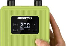 Super Mini SUP Pump Electric Paddle Board Pump, 20PSI SUP Rechargeable Pump with Brushless Motor, Dual Stage Inflation & Deflation, Auto-Off for Paddle Boards, Boats, Kayaks