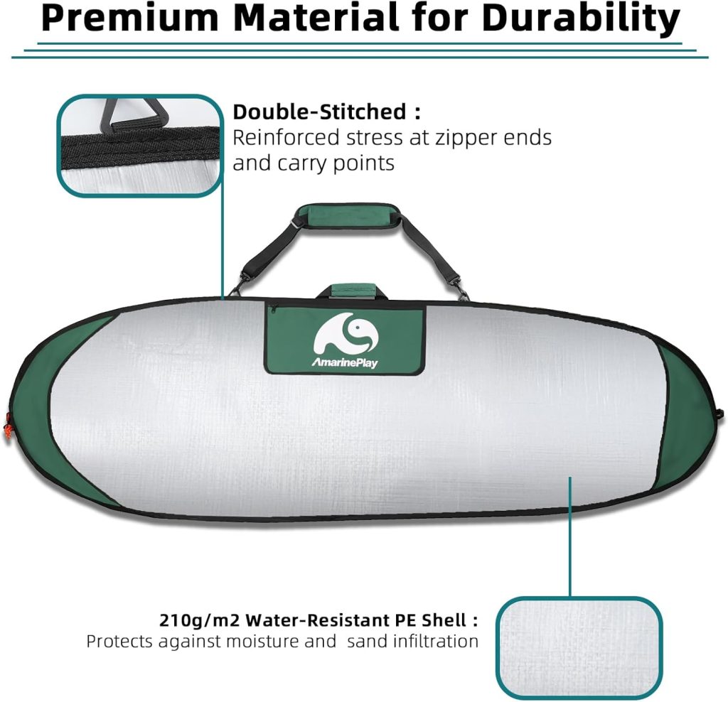 Surfboard-Bag Day-Bag Longboard Bag for 60,66,70,76,80,96,100 Fish/Hybrid Surfboards,Durable Carrying Cover for Storage and Transport to Car Truck Travel w/Protect PaddingFin Slot Opening Surfboard-Bag Day-Bag Longboard Bag for 60,66,70,76,80,96,100 Fish/Hybrid Surfboards,Durable Carrying Cover for Storage and Transport to Car Truck Travel w/Protect PaddingFin Slot Opening