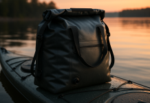 80L Dry Bag Large Waterproof Bag Roll-Top Heavy Duty Fishing Duffel Bag with Durable Straps & Handles for Kayaking Paddle boarding Boating Rafting Fishing