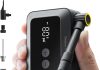 HOTO Mini Bike Tire Pump, 25s Fast Inflate Bicycle Pump with Guage, 150PSI Portable Electric Bike Air Pump with Presta and Schrader Valve for Road Bike, Motorcycle, Mountain Bike, BMX, Sports Ball