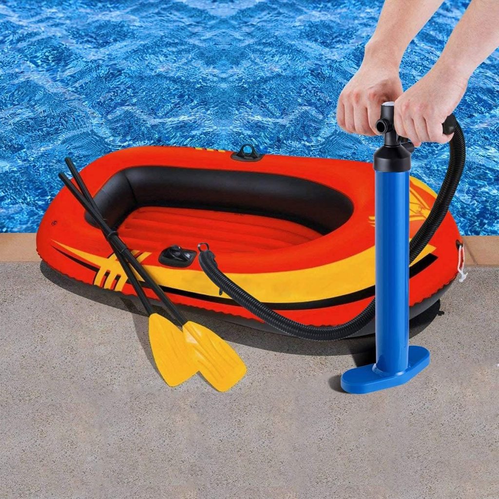 RIVALLYCOOL SUP Hand Pump, High Pressure Hand Pump for Inflatable SUP Board, Double Action Pump Max 29psi for Paddle Board Boat Kayak,Blue RIVALLYCOOL SUP Hand Pump, High Pressure Hand Pump for Inflatable SUP Board, Double Action Pump Max 29psi for Paddle Board Boat Kayak,Blue