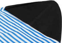 Surf Sock, Surfboard Sock, Longboard Paddleboard Surf Board Sup Paddle Board Cover, 8 Foot 8ft Quick Dry Stretch Surfboard Bag Sleeve with Drawstring Closure 230×50 cm Blue