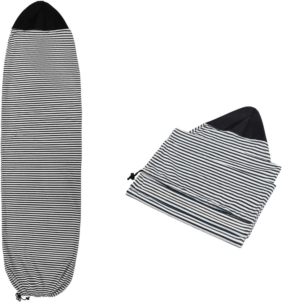 Surf Sock, Surfboard Sock Cover for Longboard Paddleboard Surf Board Sup Paddle Board, 7.5 FT Foot 7.5ft Quick Dry Stretch Surfboard Bag Sleeve with Drawstring Closure 230x50 cm Black Surf Sock, Surfboard Sock Cover for Longboard Paddleboard Surf Board Sup Paddle Board, 7.5 FT Foot 7.5ft Quick Dry Stretch Surfboard Bag Sleeve with Drawstring Closure 230x50 cm Black