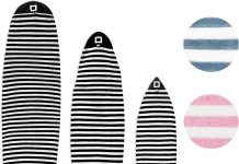 Surf Squared Surfboard Sock Cover and Paddleboard Cover – Lightweight Stretch Protective Surfboard Bag – Surfing Accessories – Shortboard, Longboard, Hybrid, Wakesurf, Standup Paddleboard SUP