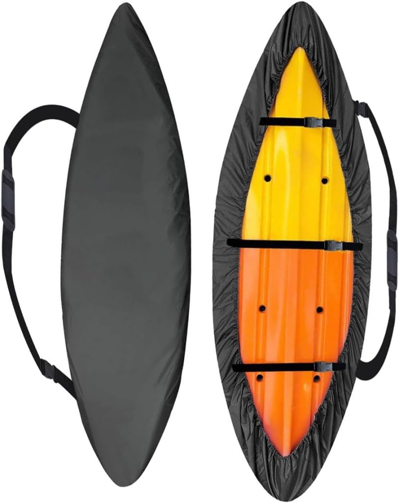 420D Kayak Covers Waterproof UV Resistant Kayaks Cover for Outdoor Storage, SUP Paddle Boards Canoe Cover Accessories (M (For 10.8-12ft kayak)) 420D Kayak Covers Waterproof UV Resistant Kayaks Cover for Outdoor Storage, SUP Paddle Boards Canoe Cover Accessories (M (For 10.8-12ft kayak))