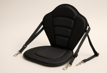CAMULAND Paddleboard Seat, Kayak Accessories Chair for Paddle Board Fishing Sup Adjustable Cushion with Back Support for Sit On Top Boat Rafting Padded Seats Behind